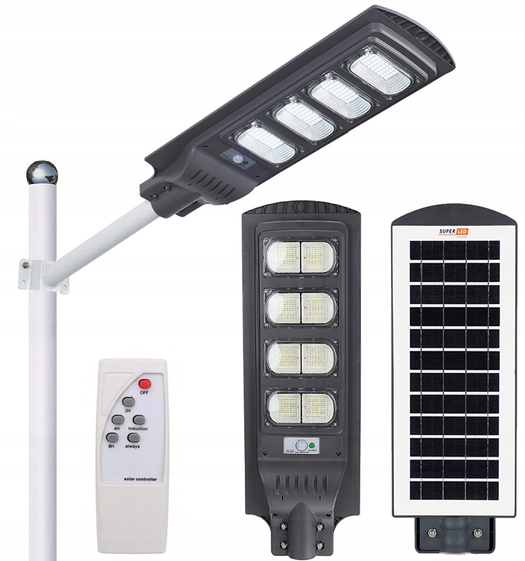 SuperLED pouličné svietidlo 80 W 8000 lm, solárne napájanie
